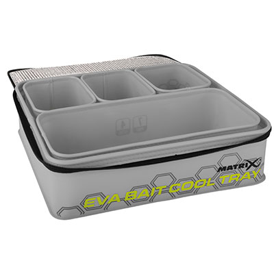 matrix Matrix EVA  Bait Cooler Tray (light grey) (inc 4 tubs) GLU124.jpg