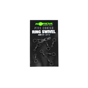 Korda PTFE Ring Swivel Size 11 (8pcs) KMW001.jpg