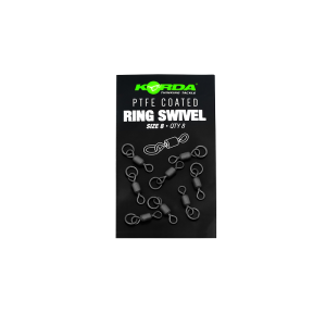 Korda PTFE Ring Swivel Size 8 (8pcs) KMW002.jpg