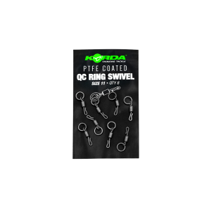 Korda PTFE QC Ring Swivel Size 11 (8pcs) KMW003.jpg