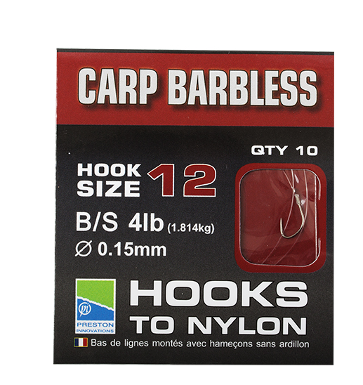 preston BARBLESS CARP HOOKS-TO-NYLON PHNC12.jpg