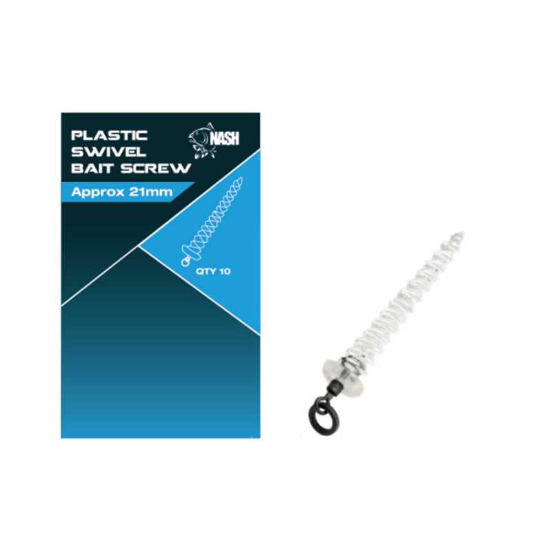 Nash Plastic Swivel Bait Screw 8mm T8098.jpg